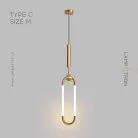 Подвесной светильник FINNUR Тип C. Размер M. Цвет Латунь. Теплый свет Lampatron 7770-21868