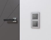 Комплект механизма терморегулятора с датчиком для теплого пола с подсветкой 16A-250V ALFA Антрацит серый Volt MA655710 QUANT