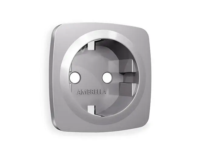Лицевая панель OMEGA (Сталь матовый) для электрической розетки Ambrella Volt OP5060 QUANT Лицевая панель OMEGA (Сталь матовый) для электрической розетки Ambrella Volt OP5060 QUANT