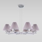 Подвесная люстра Eurosvet 60136/8 хром/серый Peony a059039