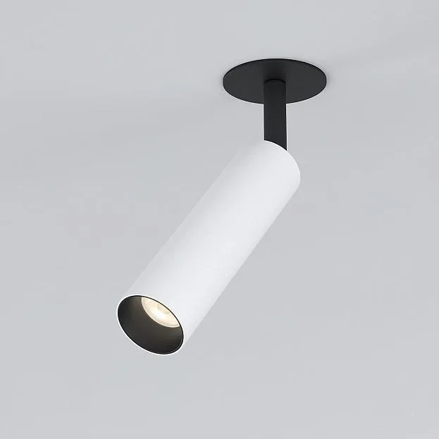 Встраиваемый светильник Elektrostandard 25040/LED белый/черный Diffe a058228
