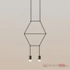 Подвесной Светильник Via Wireflow Polyhedral 2 Lineal Pendant Light 152907-22 ImperiumLoft