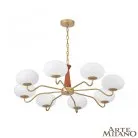 Люстра с плафонами шар 310166/D900/8 BS/WD Arte Milano AM