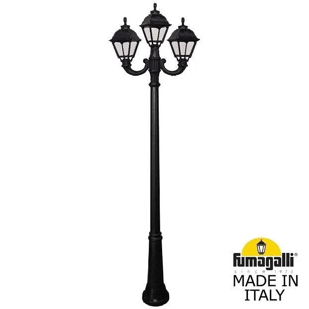 Садово-парковый фонарь FUMAGALLI RICU/OFIR/CEFA 2L+1 U23.157.R21.AXE27 Черный