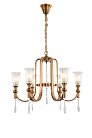 Подвесная люстра Lumina Deco LDP 8041-6 S.GD Rionella