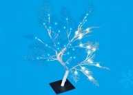 Ветка декоративная со светодиодами Uniel ULD-T3550-054/SWA WHITE-BLUE IP20 FROST