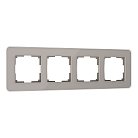 Рамка из стекла на 4 поста Werkel W0042417 Elite дымчатый a057877