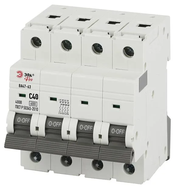 Автоматический выключатель ЭРА VA63-4P40C6