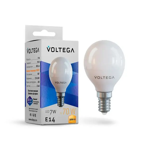 Лампочка Voltega 7242 Globe 7W Лампочка Voltega 7242 Globe 7W