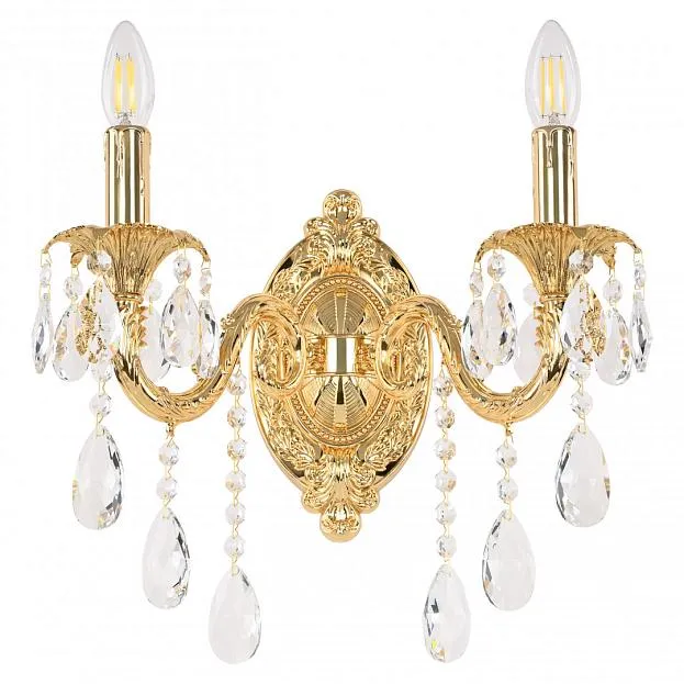 Бра с хрустальными подвесками Bohemia Ivele Crystal AL7901B10/2/175 B G