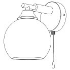 Бра с выключателем Чёрное Citilux CL133411