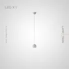 Подвесной светильник BUNK 1 лампа. Цвет Белый Lampatron bunk-1-white 7561-21148