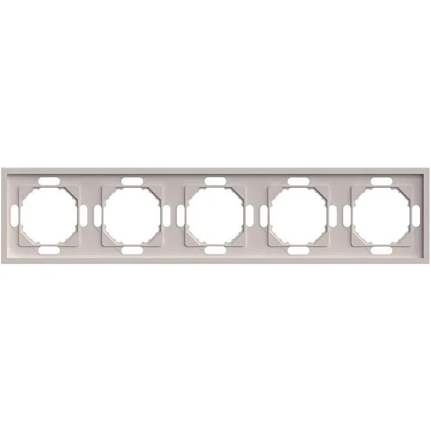 Рамка 5-местная, серия Эмили, кашемир, soft touch Stekker 49914 PFR00-5005-08 Рамка 5-местная, серия Эмили, кашемир, soft touch Stekker 49914 PFR00-5005-08