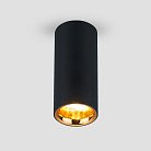 Накладной светильник Elektrostandard DLR030 12W 4200K черный матовый/золото a040668
