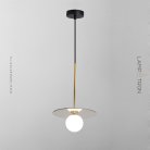 Подвесной светильник TAG Размер XS. Цвет золото + янтарное стекло. Lampatron tag-gold-xs 2124-25371