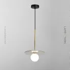 Подвесной светильник TAG Размер XS. Цвет золото + янтарное стекло. Lampatron tag-gold-xs 2124-25371