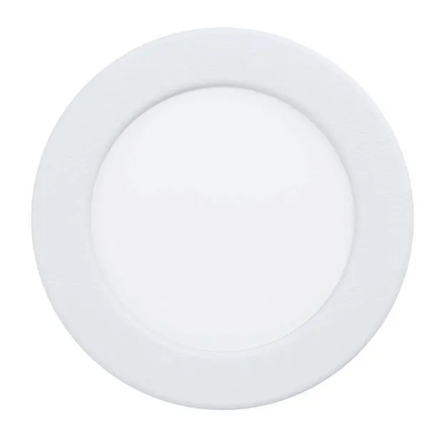 Встраиваемый светильник led 6,3W(LED), d119, IP44,2700K, 4000K, 6500K, 720lm, пластик, белый, белый Eglo 901417 FUEVA 6