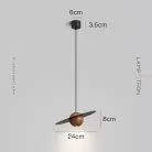 Подвесной светильник GERIT Ореховое дерево + Чернёная латунь Lampatron 8243-22461