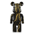 Статуэтка BEARBRICK чёрный с золотым LeDron 50E black