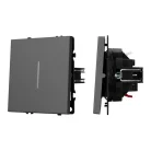 Механизм выключателя одноклавишный проходной LED SWT-NOBE-MKP1-SFPL-L-GR (230V, 10A) Arlight 054263