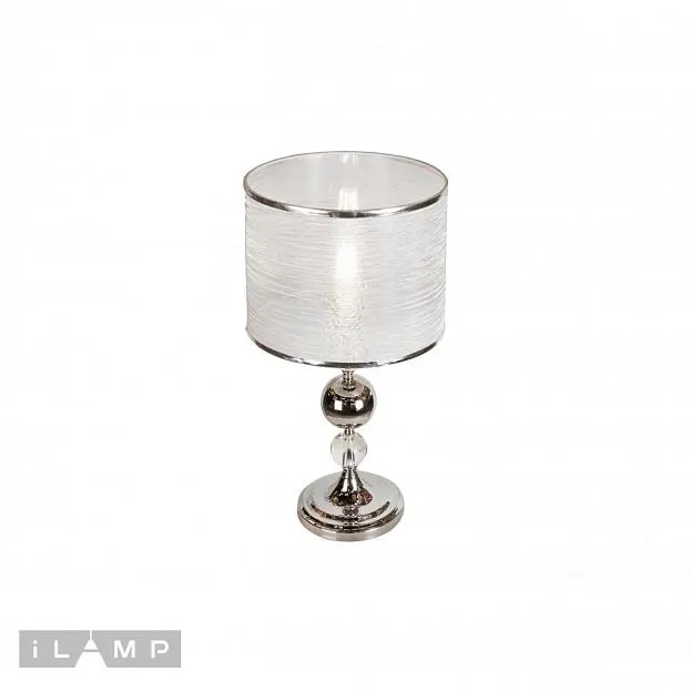 Настольная лампа iLamp T2400-1 Nickel Chelsea Настольная лампа iLamp T2400-1 Nickel Chelsea