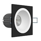 Встраиваемый светодиодный светильник Ledron LH07H-R SQ Black-White 4000K TRIAC