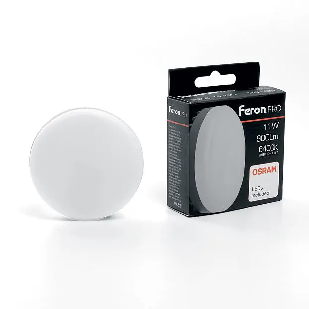 Лампа светодиодная Feron 38207 LB-1511 GX53 11W 6400K