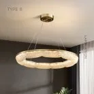 Кольцевые люстры и светильники NELIUS WAVY Тип B. Размер L Lampatron nelius-wavy-b-l 8999-25527