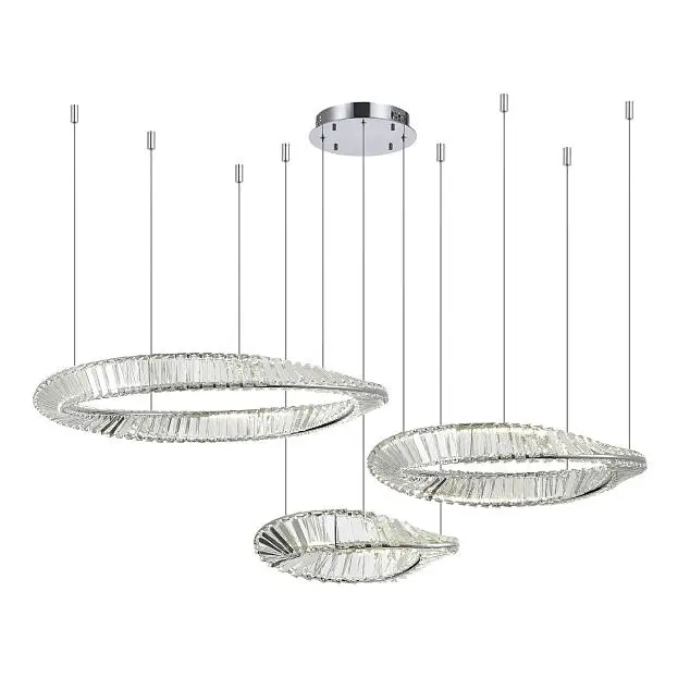 Светильник подвесной e Хром/Прозрачный LED 1*97W 4000K ST-Luce SL6204.111.03 RITORTO