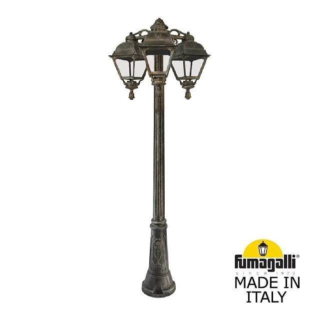 Садово-парковый фонарь FUMAGALLI GIGI BISSO/CEFA 3L DN U23.156.S30.BXE27 DN Античная бронза