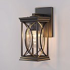 Уличный настенный светильник Elektrostandard Spica D черное золото (GL 1026D) a048172