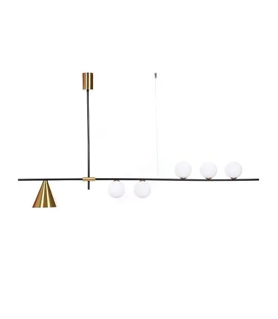 Подвесной светильник Lumina Deco LDP 6043-6 BK+MD Renzo Подвесной светильник Lumina Deco LDP 6043-6 BK+MD Renzo