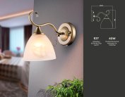 Бра бронза/белый матовый E27 max 40W 196*135*232 Ambrella light TR3048 TRADITIONAL