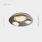 Потолочная люстра EVIAN CH 3 лампы Lampatron 7692-21560