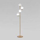 Напольный светильник со стеклянными плафонами Eurosvet 01161/4 латунь Loona a065617