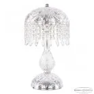 Настольная лампа хрустальная Bohemia Ivele Crystal 14781L1/22 Ni Drops