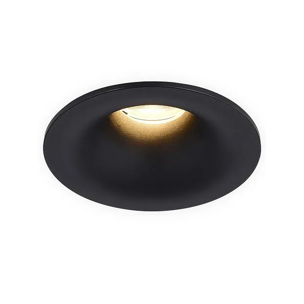 Светильник встраиваемый, 7Вт, D70хH61мм, 24°, 3000К, IP20, Ra>90, черный, блок питания в комплекте Donel DN12001R7W1B DN12