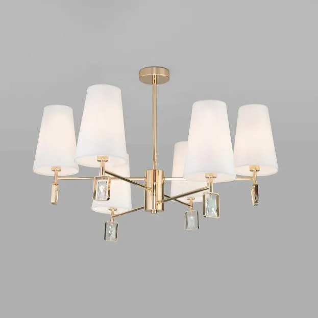 Потолочная люстра Eurosvet 60137/6 золото Milazzo a060128