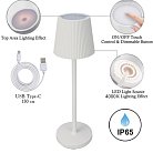 Уличный настольный светильник Arte Lamp A1616LT-1WH FUYUE