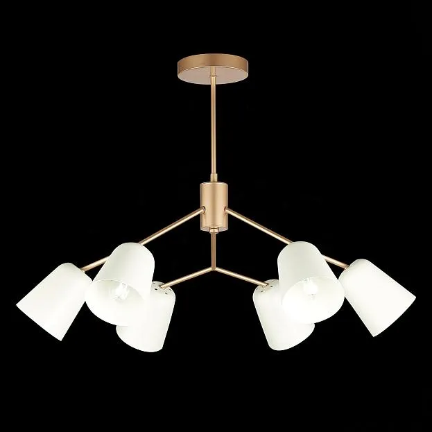 Светильник потолочный Золотистый/Белый E14 6*40W Evoluce SLE155902-06 Mario