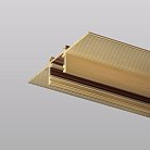 Трек для ГКЛ 12,5мм, 2м, 48В DC, IP20, сатинированная латунь, алюминий Denkirs TR5702-SB SHINE HIDE