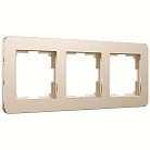 Рамка на 3 поста Werkel W0032611 Platinum шампань a059217