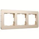 Рамка на 3 поста Werkel W0032611 Platinum шампань a059217