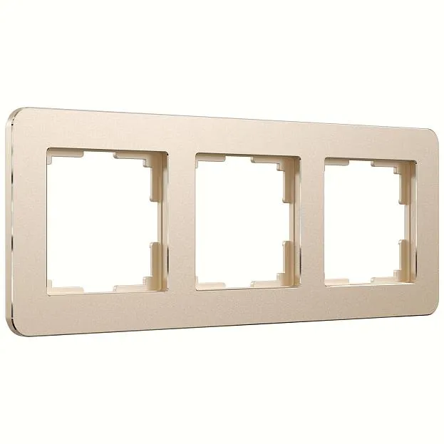 Рамка на 3 поста Werkel W0032611 Platinum шампань a059217