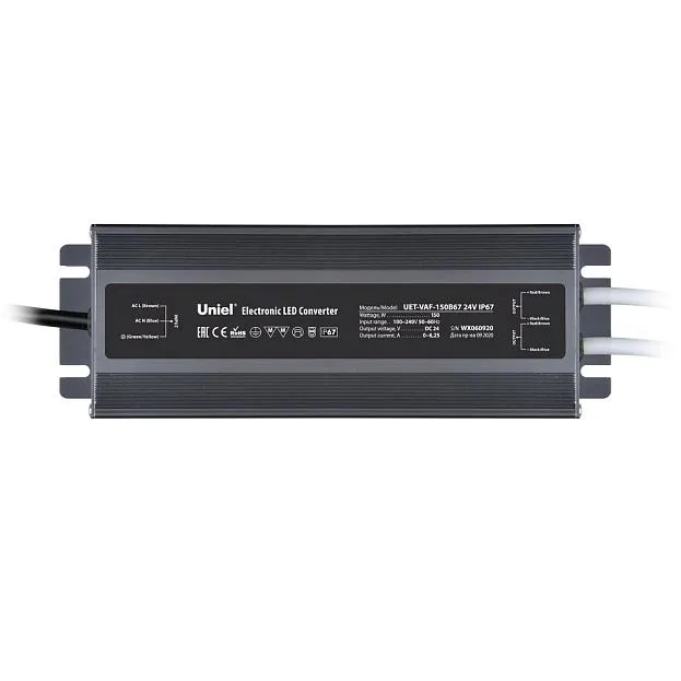 Блок питания Uniel UET-VAF-150B67 24V IP67 2 выхода
