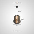Подвесной светильник VOLGER Тип A. Цвет дымчато-серый Lampatron 8675-24250