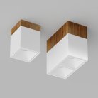 Накладной светодиодный светильник Ledron KUBING 160 Wooden White