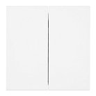 Выключатель 2-клавишный (механизм), 250В, 10А, RSW10-3104-01, белая магнолия Stekker 50429 Мия