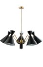 Люстра Crystal Lux JOVEN SP5 GOLD/BLACK 0760/305