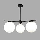 Потолочный светильник со стеклянными плафонами Eurosvet 60147/3 черный a063854 Marbella